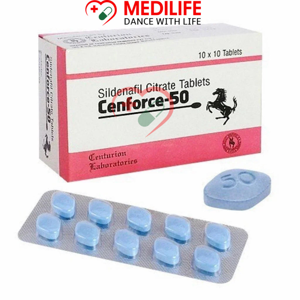 Cenforce 50mg – Sildenafil Citrate 50mg Tablets