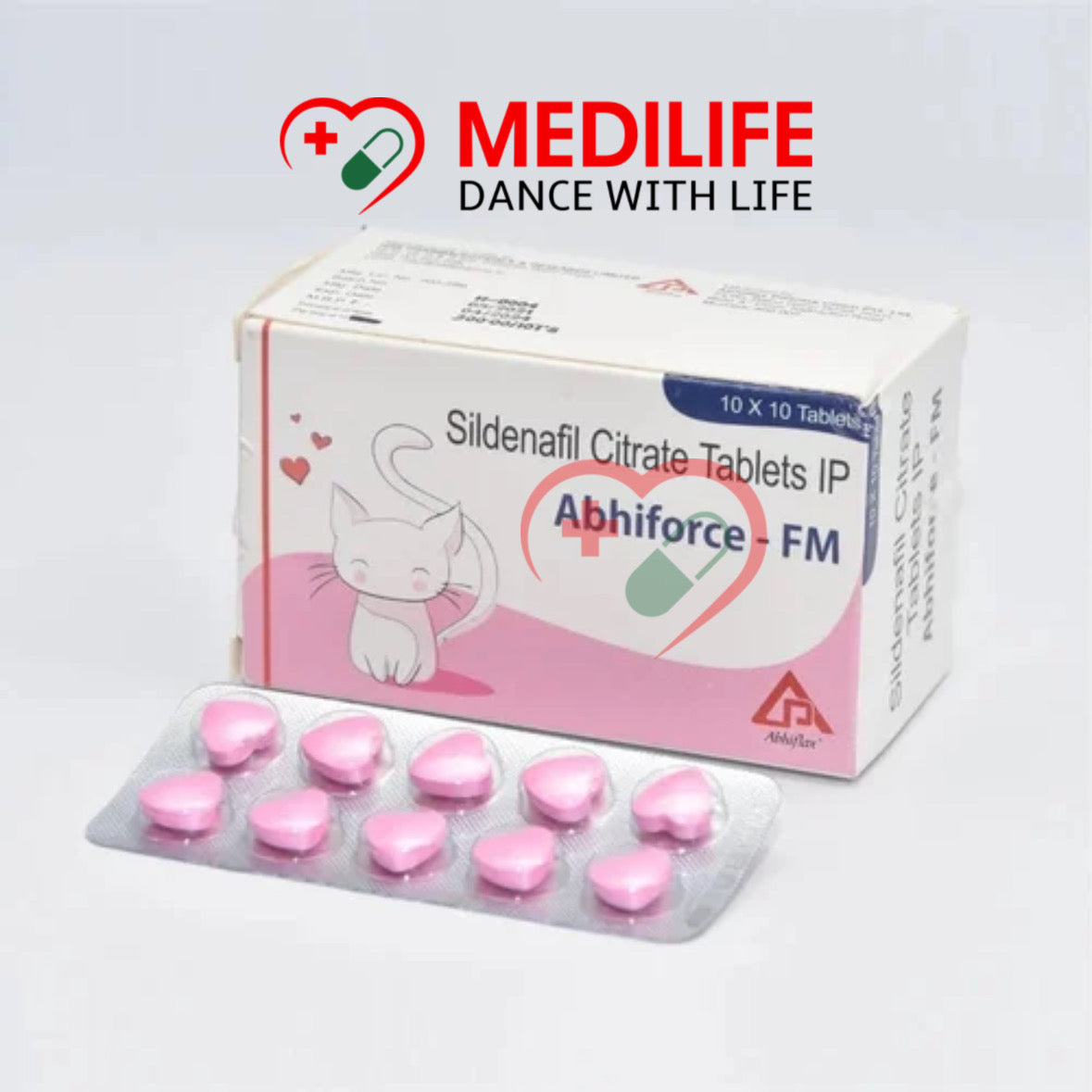 Sildenafil Citrate 100mg – Abhiforce FM Tablets