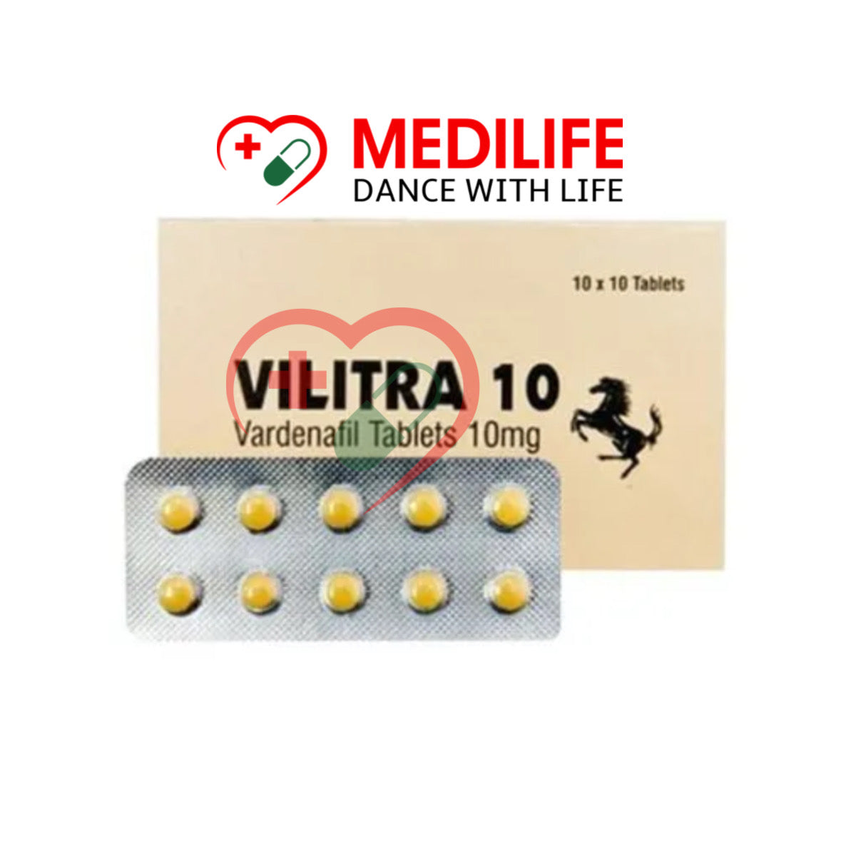 Vilitra 10mg – Vardenafil 10mg Tablets