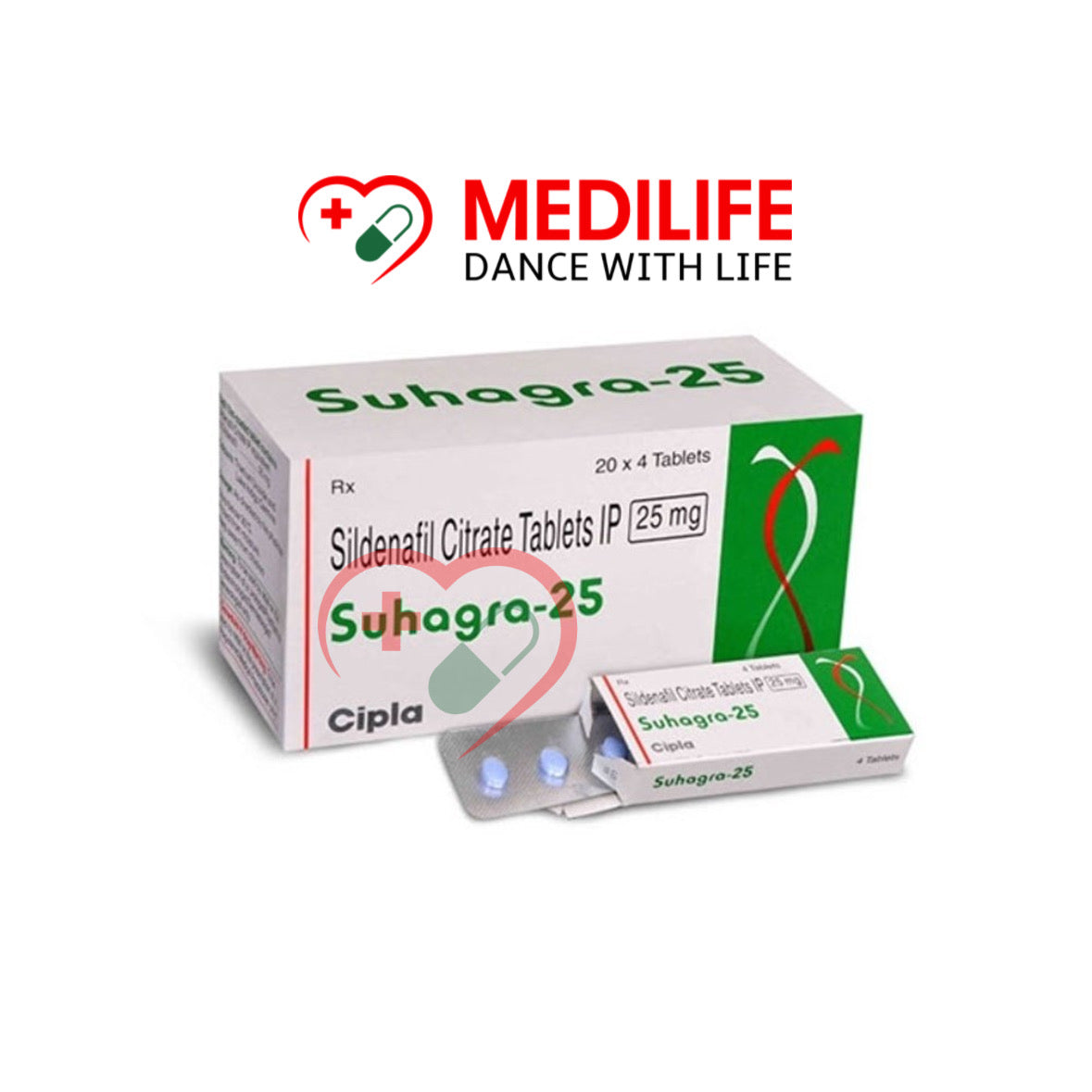 Sildenafil Citrate 25mg – Suhagra 25mg Tablets