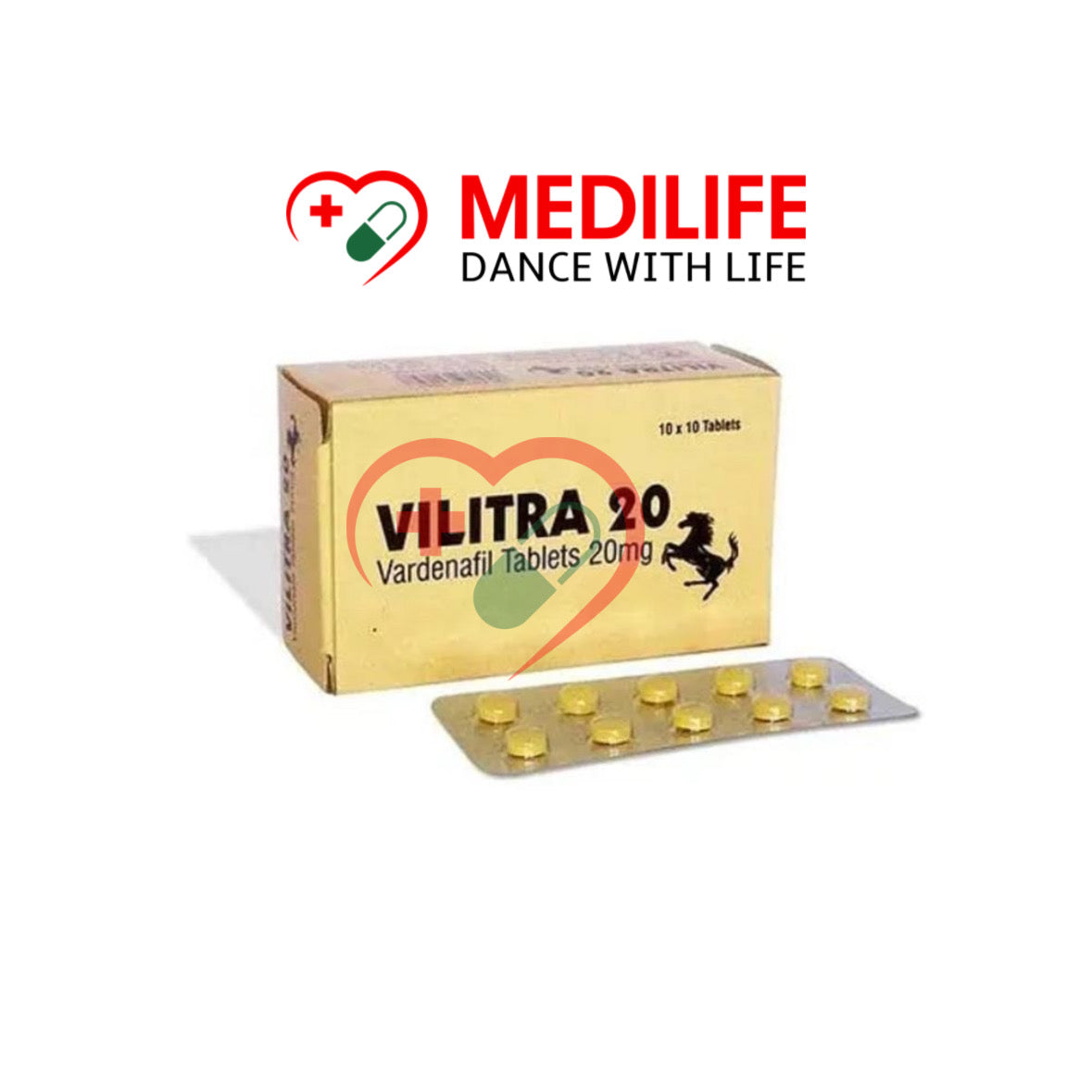 Vilitra 20mg – Vardenafil 20mg Tablets
