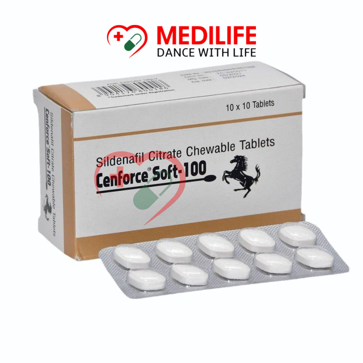 Cenforce Soft 100mg – Sildenafil Citrate 100mg Tablets
