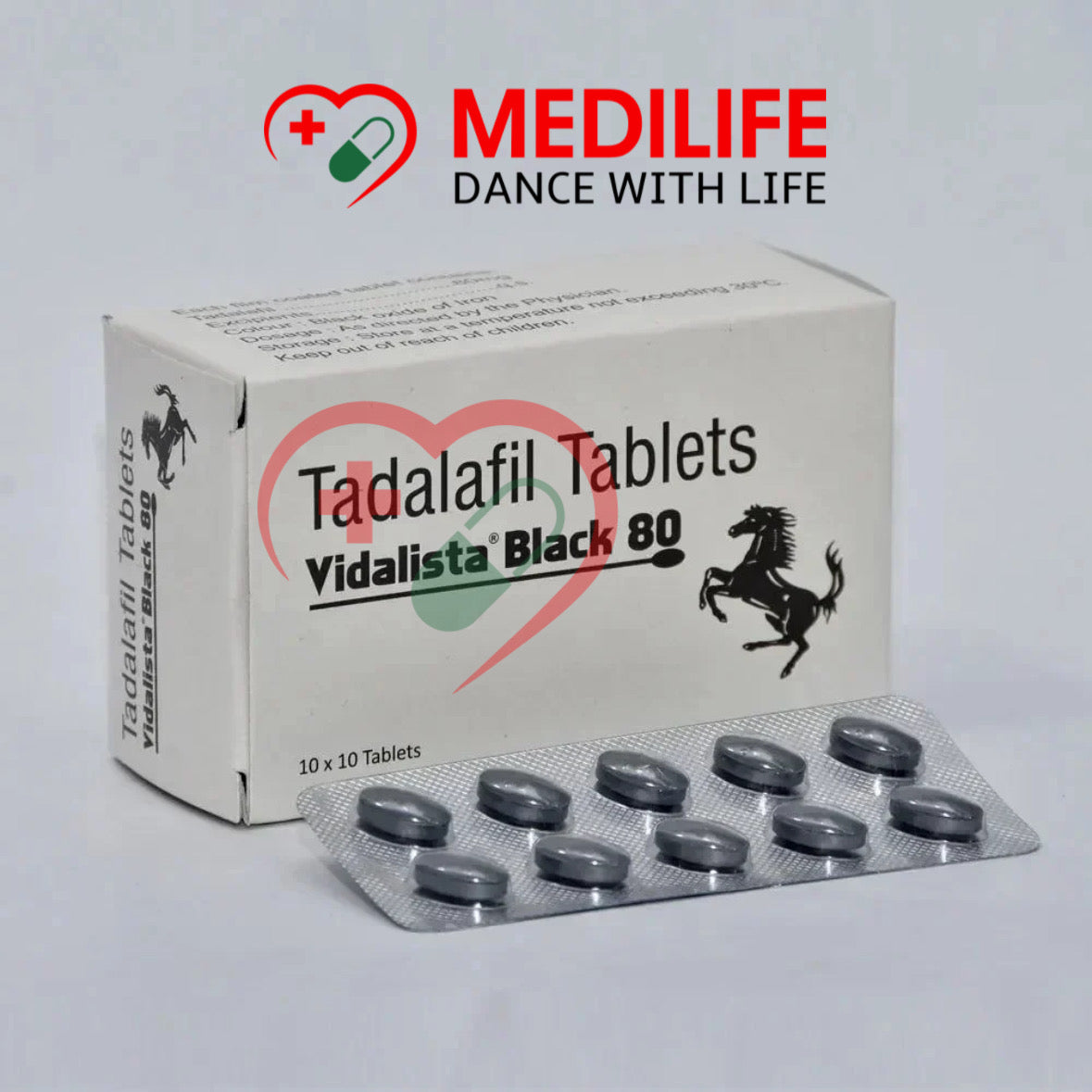 Vidalista Black 80mg – Tadalafil 80mg Tablets