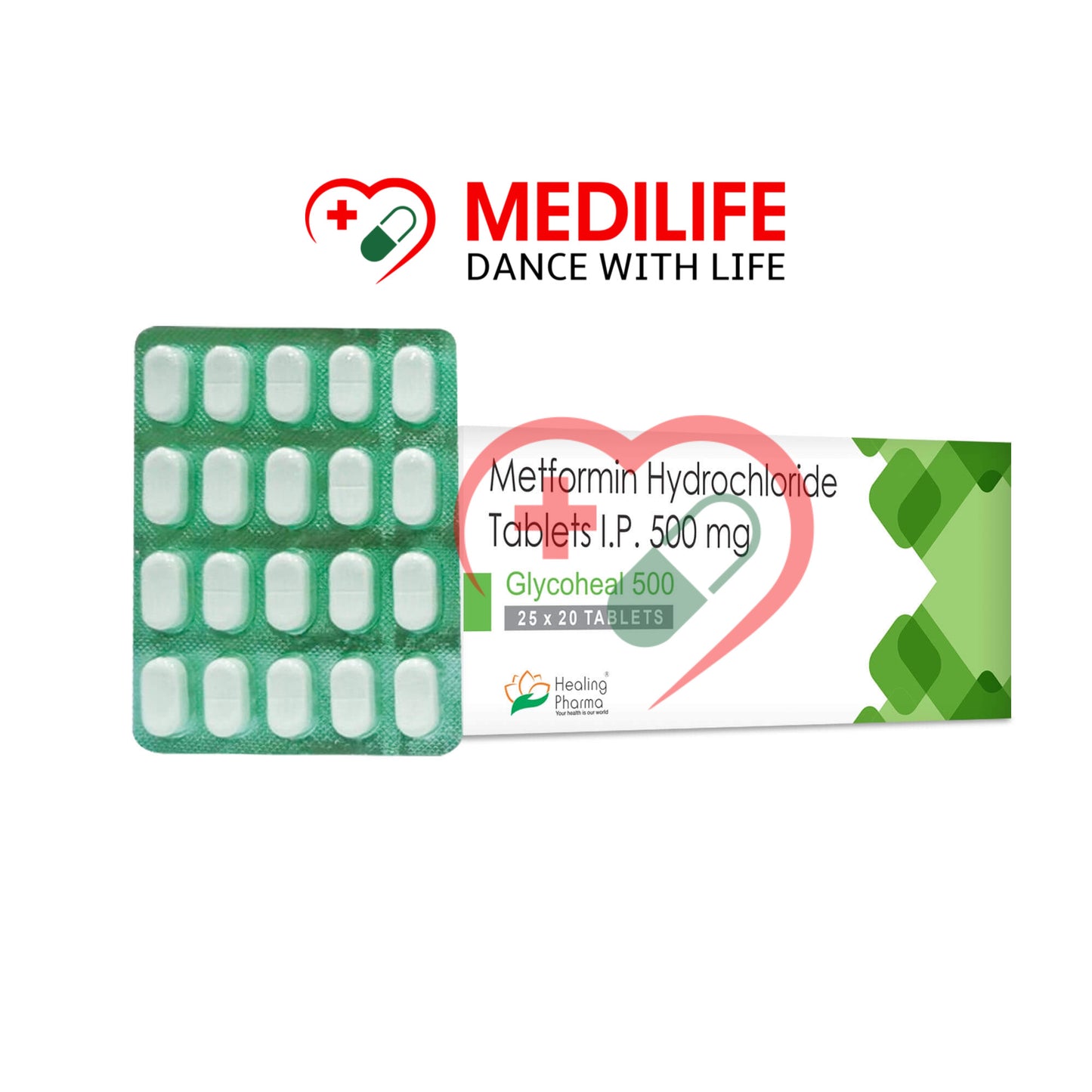 Metformin 500mg – Glycoheal 500 Tablets