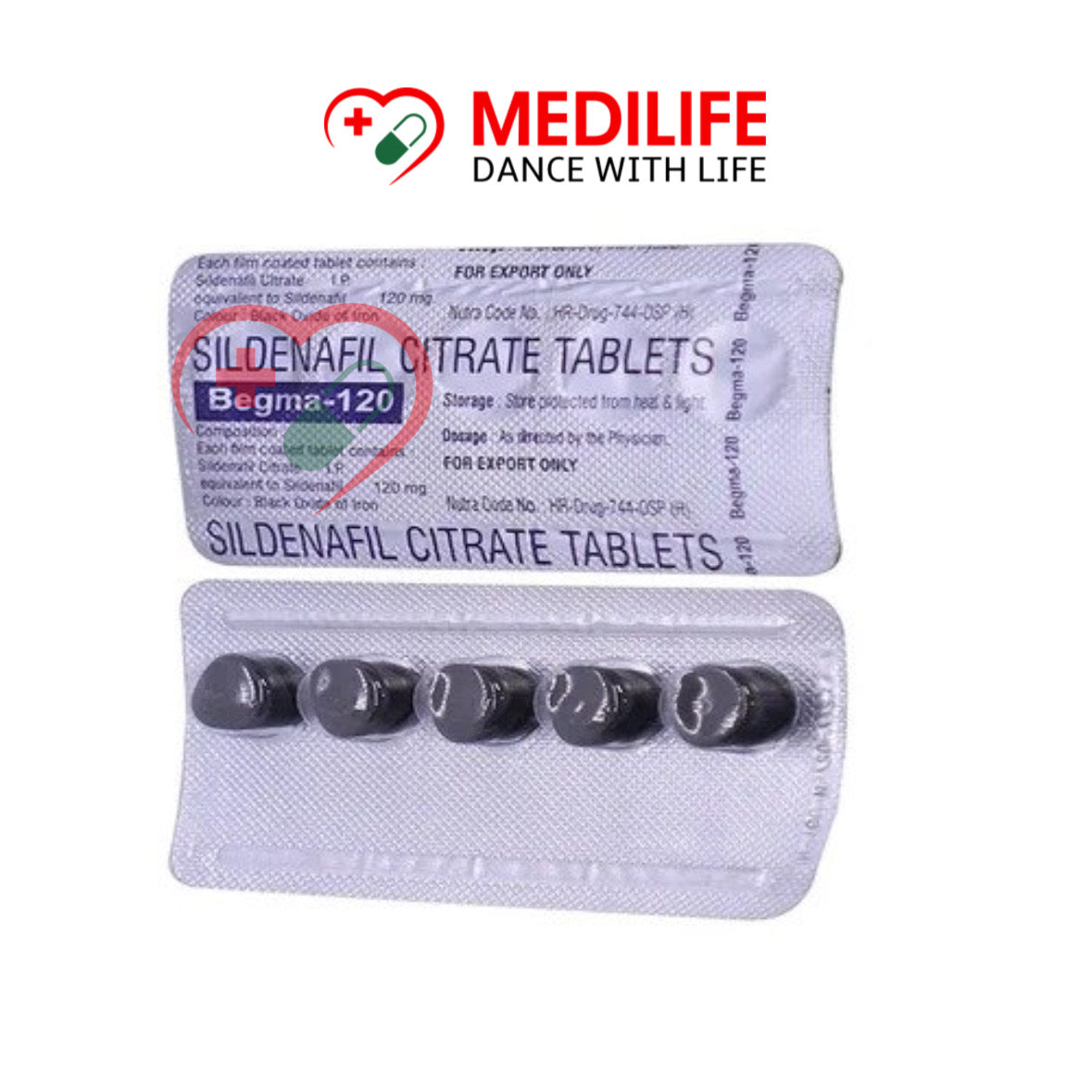 Begma 120mg – Sildenafil Sitrate 120mg Tablets