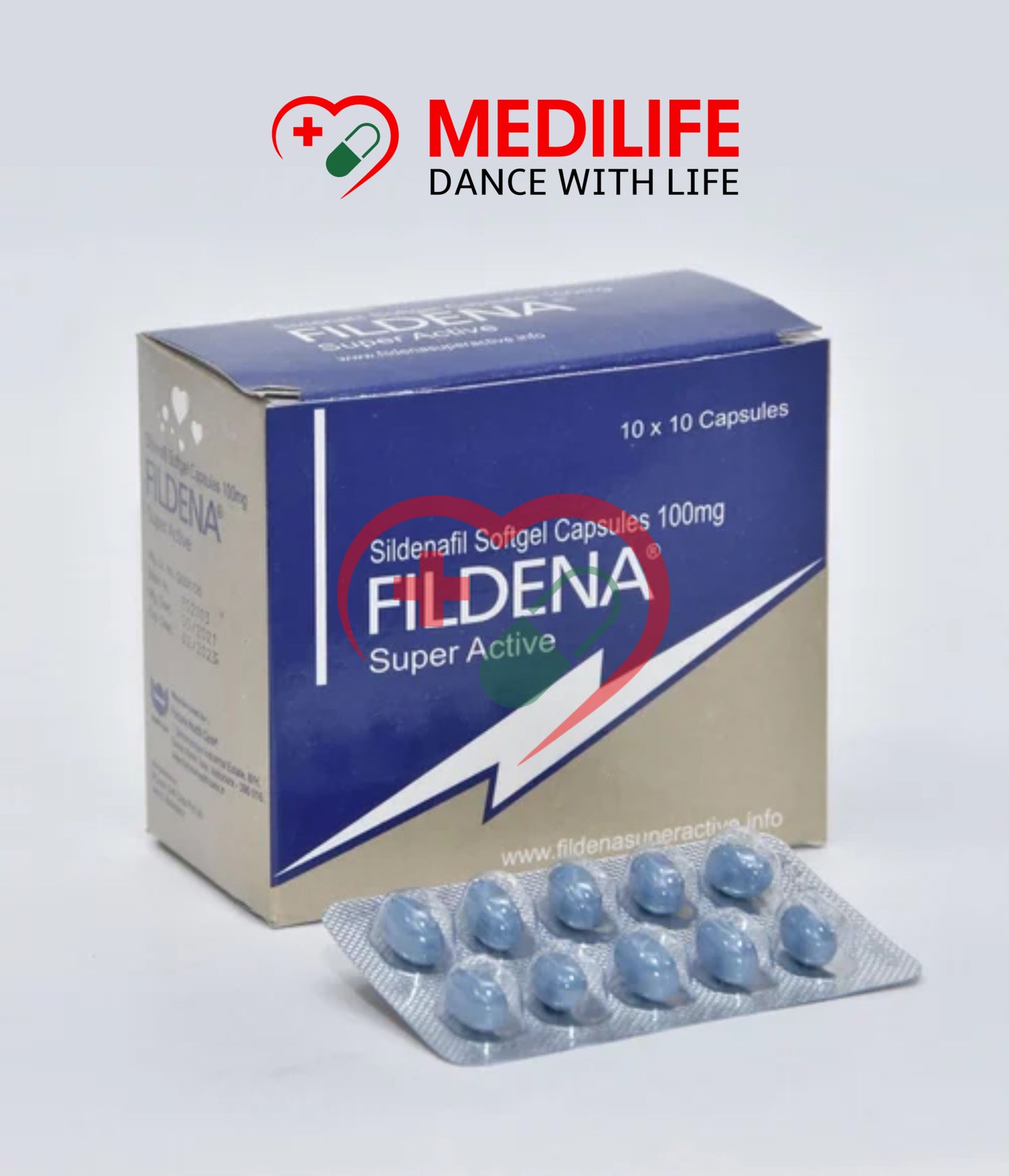 Sildenafil Citrate 100mg – Fildena Super Active Tablets