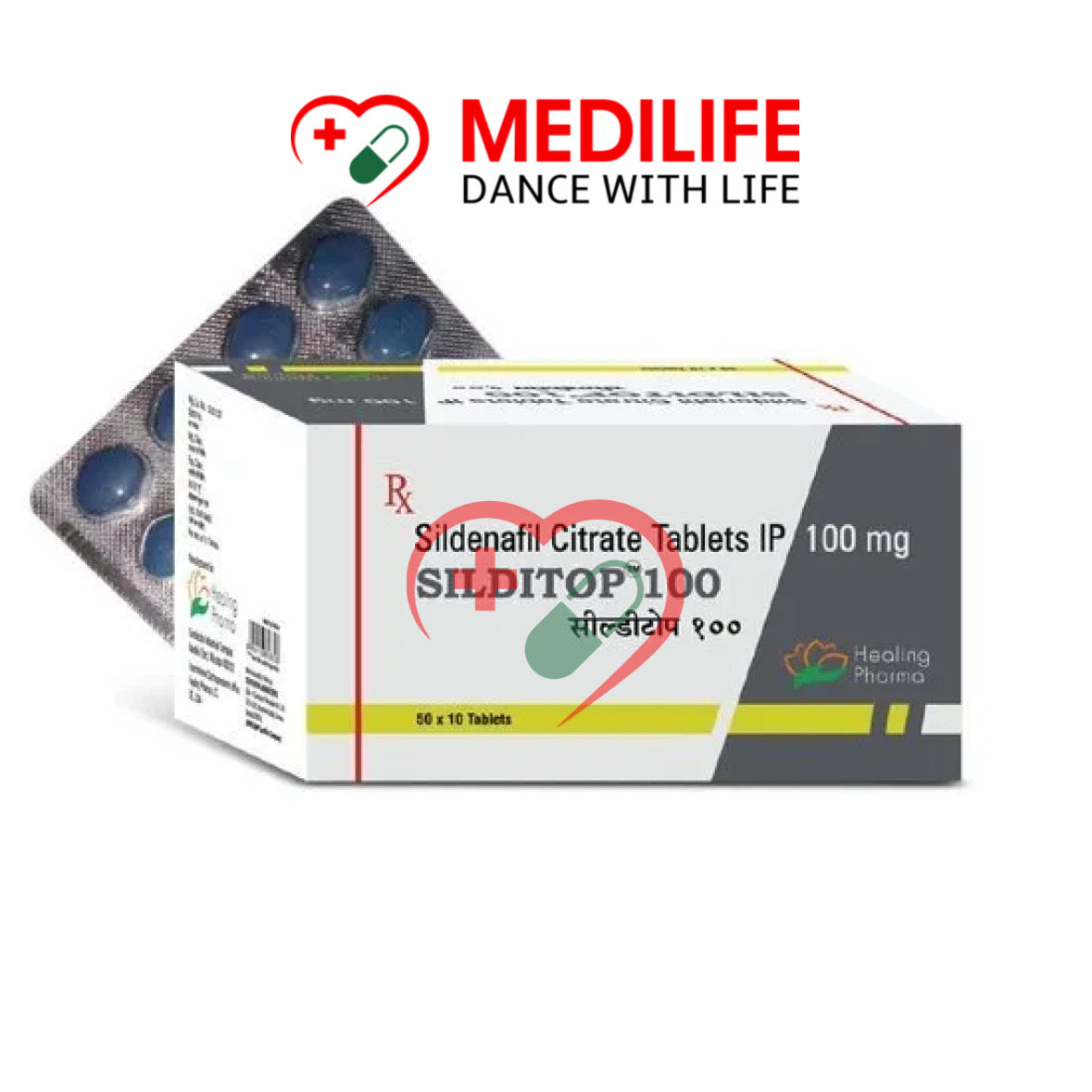 Sildenafil Citrate 100mg – Silditop 100mg Tablets
