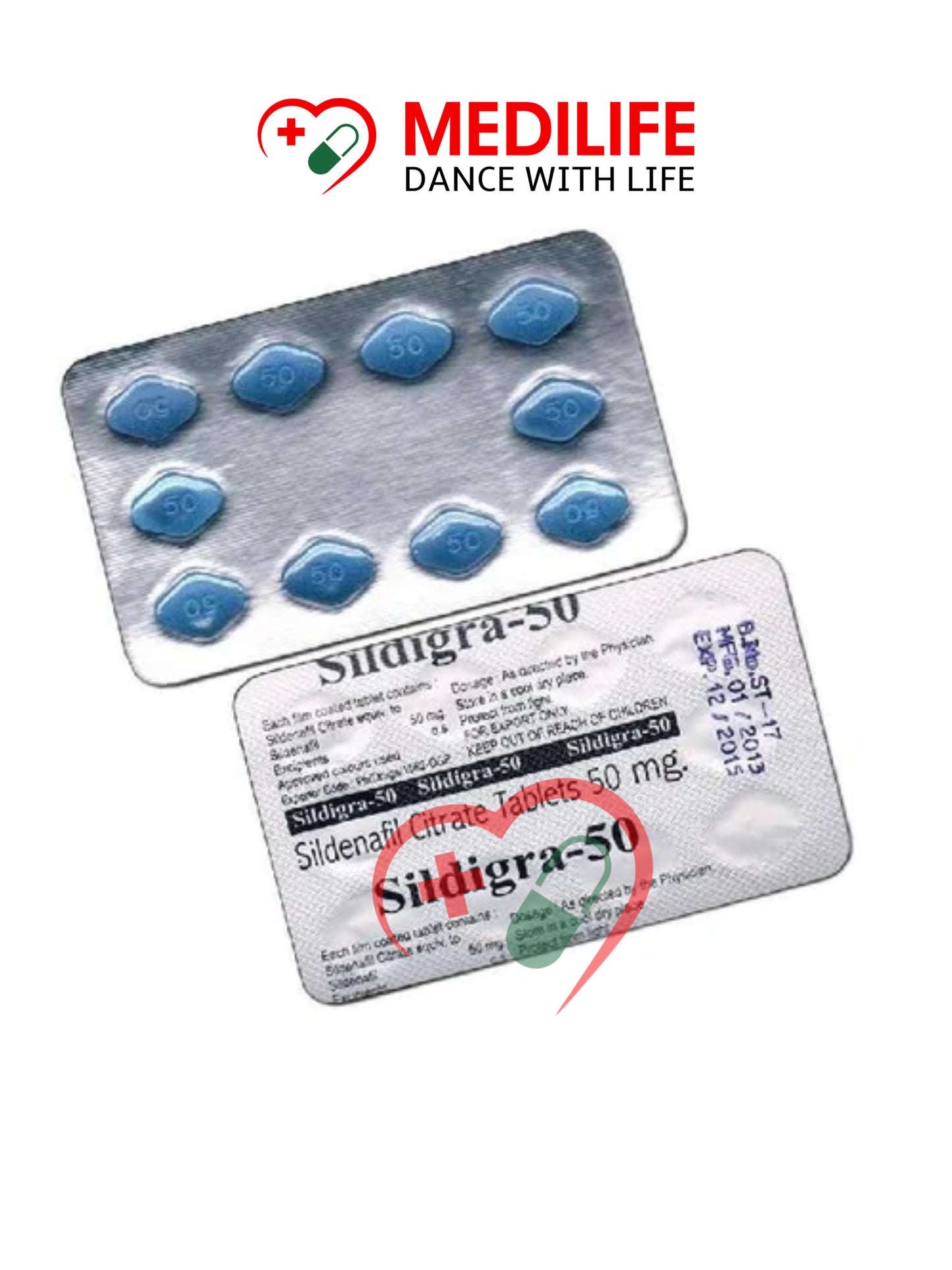 Sildigra 50 – Sildenafil Citrate 50mg Tablets