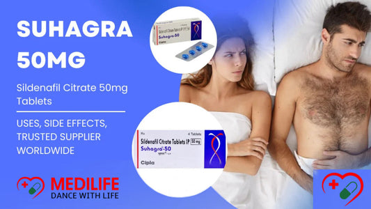 Suhagra 50mg Tablets : Uses, Side Effects, Dosage | Fast Delivery in USA