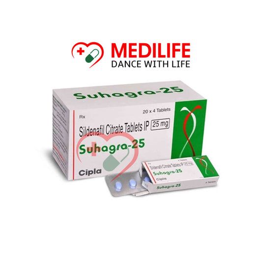 Sildenafil Citrate 25mg – Suhagra 25mg Tablets
