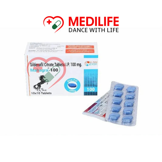 Mahagra 100mg – Sildenafil Sitrate 100mg Tablets