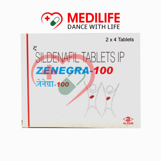 Zenegra 100 – Sildenafil Sitrate 100mg Tablets