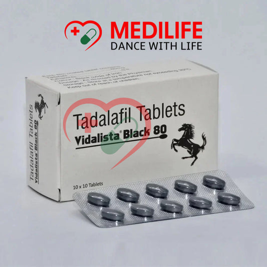 Vidalista Black 80mg – Tadalafil 80mg Tablets
