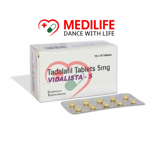 Vidalista 5mg – Tadalafil 5mg Tablets