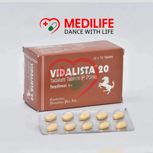 Vidalista 20mg – Tadalafil 20mg Tablets