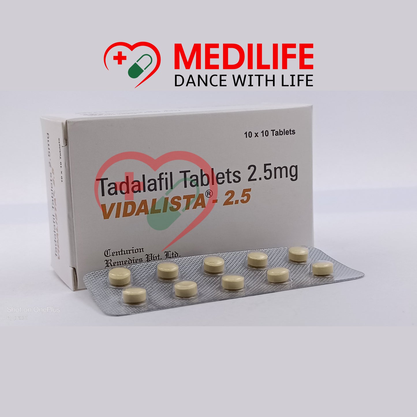 Vidalista 2.5mg – Tadalafil 2.5mg Tablets