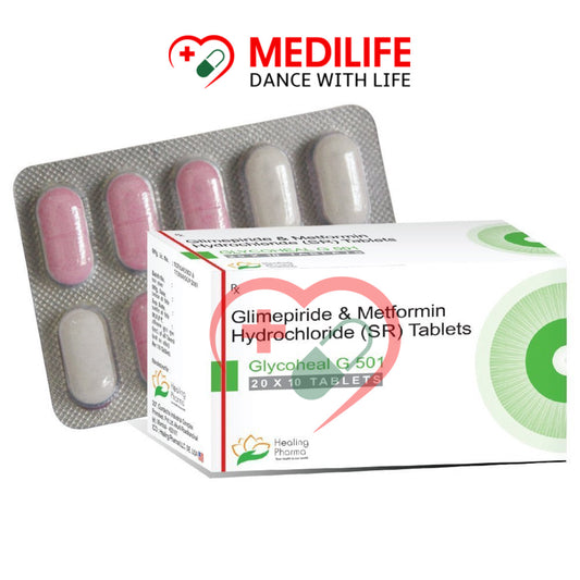 Glimepiride 1mg Metformin 500 Mg – Glycoheal G501 Tablets