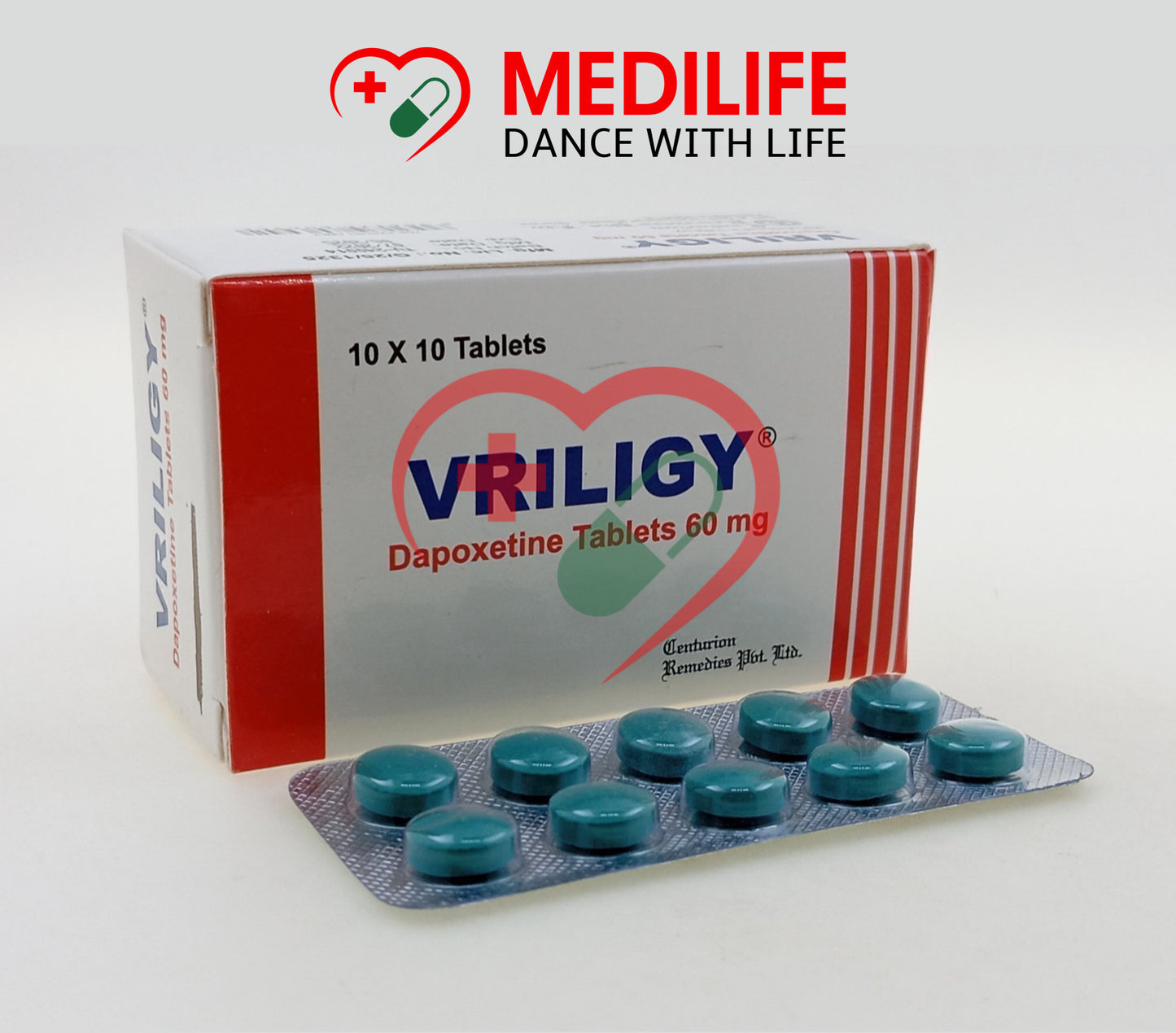 Dapoxetine 60mg – Vriligy 60 Tablets