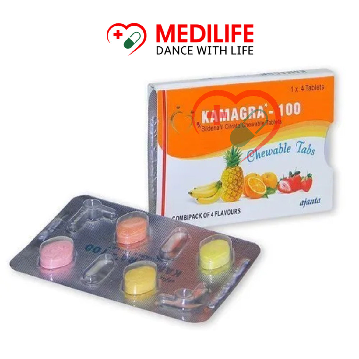 Kamagra Chewable – Sildenafil Citrate 100mg Tablets