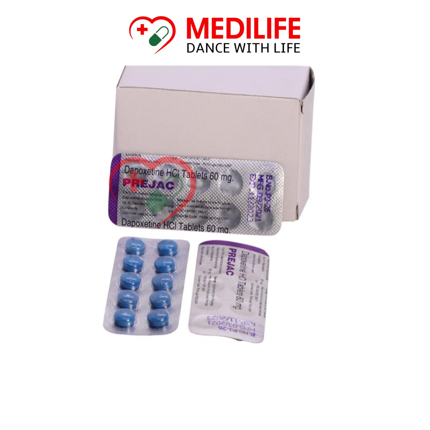 Prejac 60mg – Dapoxetine 60mg Tablets