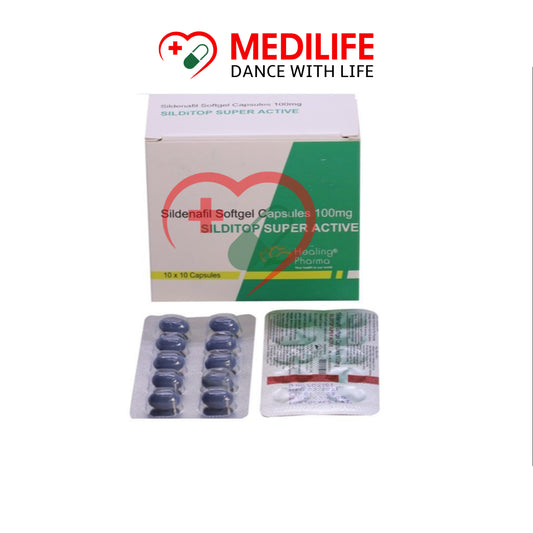 Sildenafil Citrate 100mg – Silditop Super Active 100mg Tablets