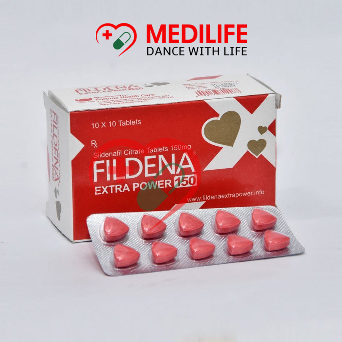 Sildenafil Citrate 150mg – Fildena Extra Power 150mg Tablets