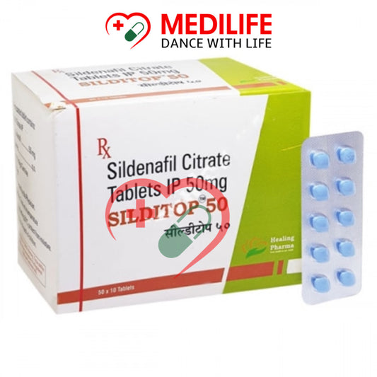 Sildenafil Citrate 50mg – Silditop 50mg Tablets