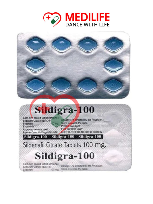 Sildigra 100 – Sildenafil Citrate 100mg Tablets