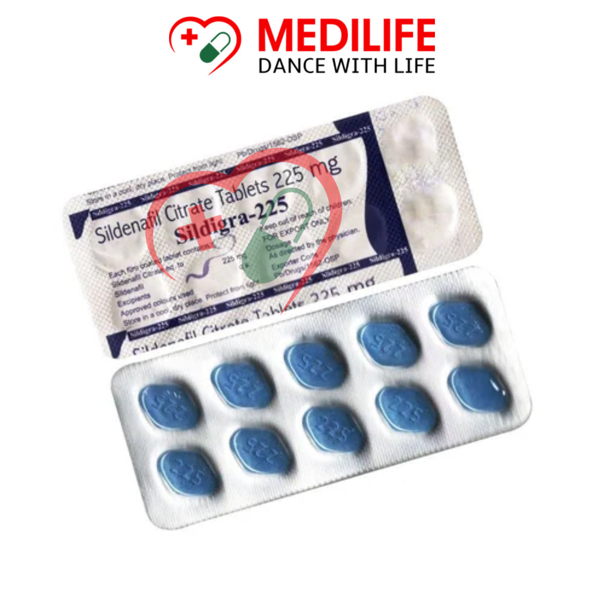 Sildigra 225 – Sildenafil Citrate 225mg Tablets