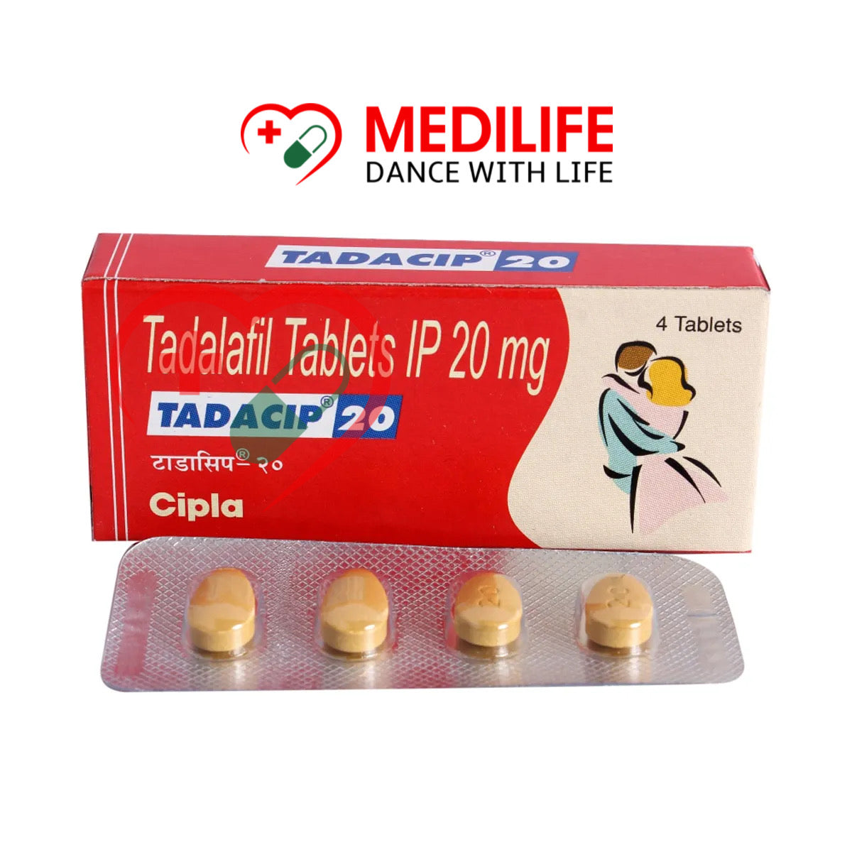 Tadalafil 20mg – Tadacip 20 Tablets