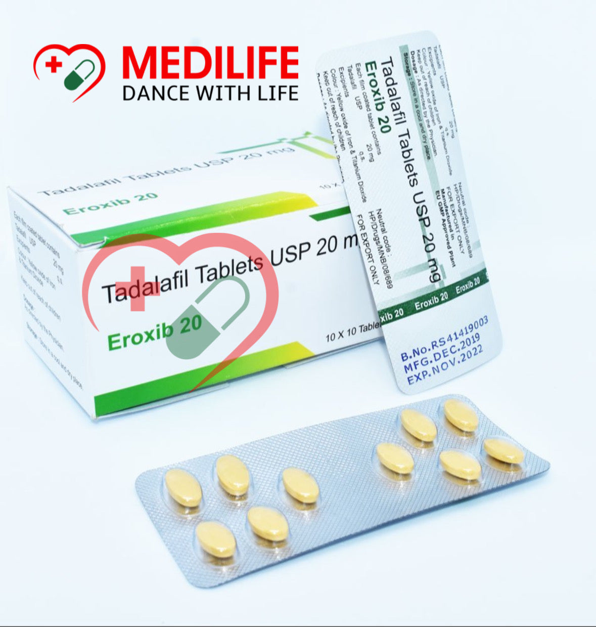 Tadalafil 20Mg Tablets – Eroxib 20