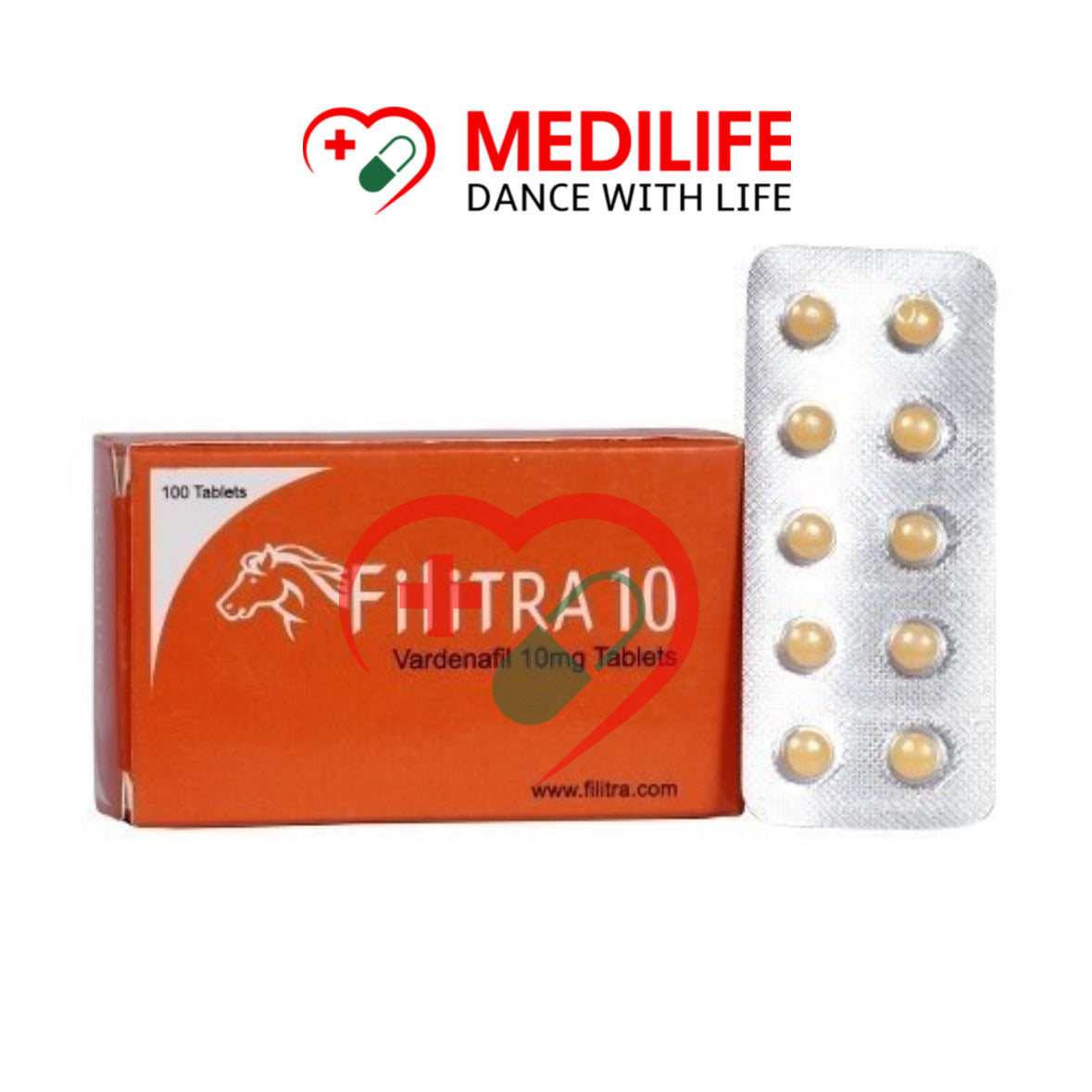 Vardenafil 10mg – Filitra 10 Tablets