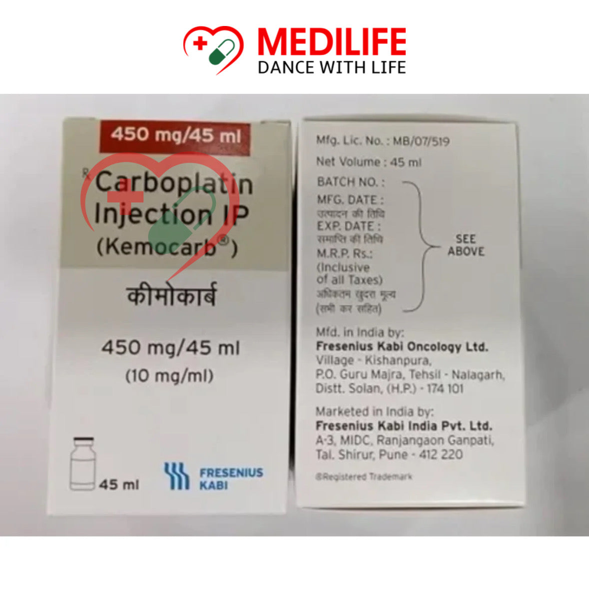 Carboplatin 450 Mg Injection